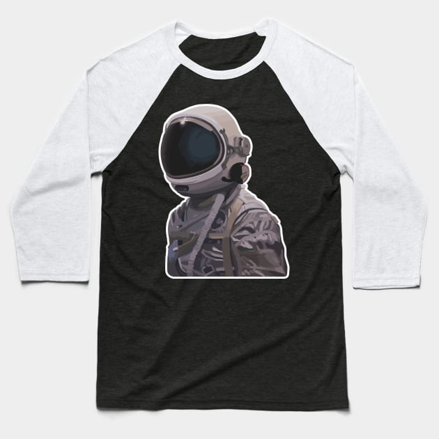 Stranded Astronaut Baseball T-Shirt by LeCouleur